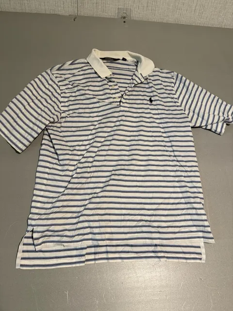 Polo Golf Ralph Lauren Polo Shirt Size M Striped Pima Cotton