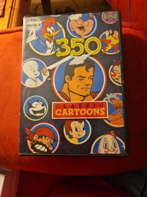 Classic Cartoons 350 4 DVD Box Set Vintage Cartoon Shows