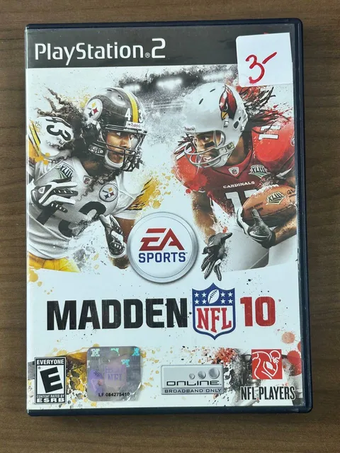 Madden NFL 10 Sony PlayStation 2 PS2 2009 Football Game With Manual
