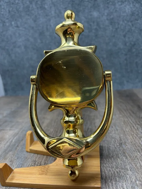 Vintage Brasscrafters Portugal heavy polished Brass Door Knocker-threaded Classy