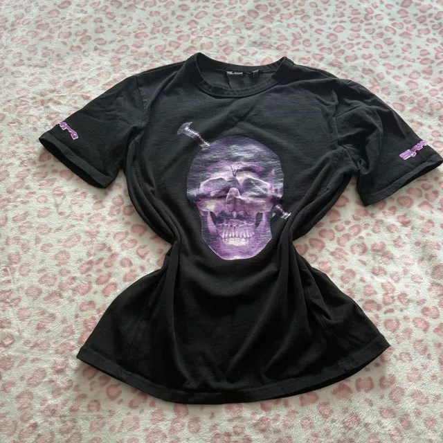 Vlone Screwhead T-Shirt Black Purple Graphic Tee