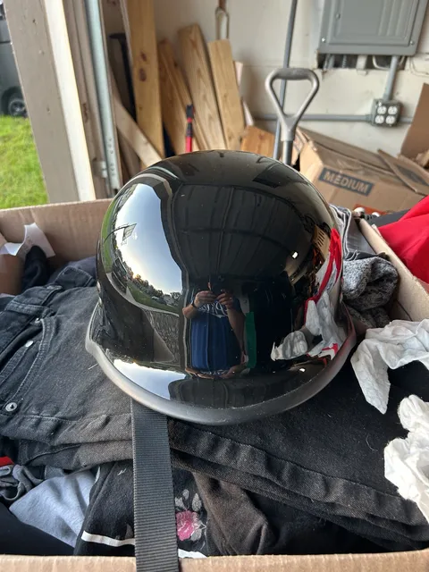 Fly 9MM Motorcycle Helmet Size Small Black DOT Certified