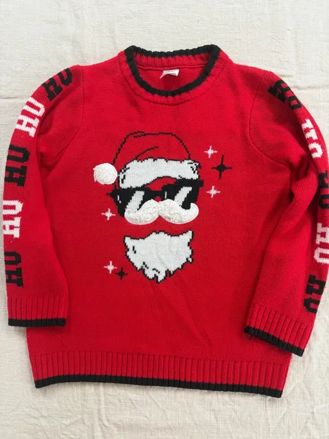 Holiday Time Santa Christmas Santa Sweater in size M (8)