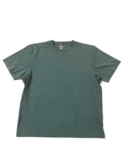 L.L. Bean Traditional Fit T-Shirt Size L Reg Green Cotton