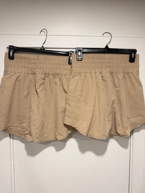 PINSPARK Athletic Skorts Size S Khaki High Waisted