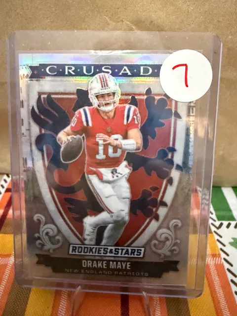 Drake Maye 2025 Panini Rookies & Stars Crusader Prizm Card #29 Patriots