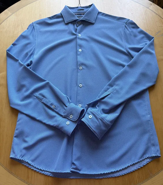 Cactus Man Ricky Singh Geo Print Long Sleeve Button Up Shirt Size L