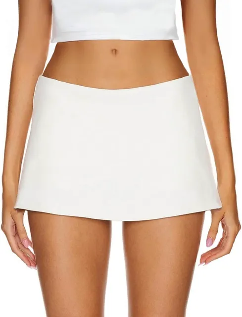 AnotherChill Low Rise Micro Mini Skort White