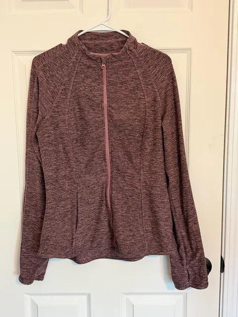 Yogalicious Lux Zip Jacket XL Purple Marled