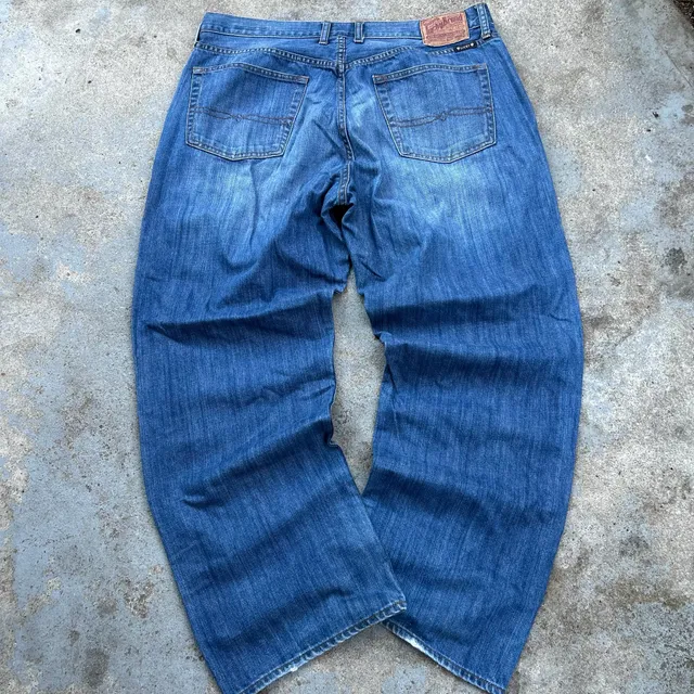 Vintage Lucky Brand Baggy Jeans Y2K Faded Skater