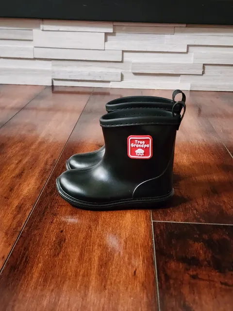Tree Grandpa Rain Boots Size 13.0 Black Waterproof