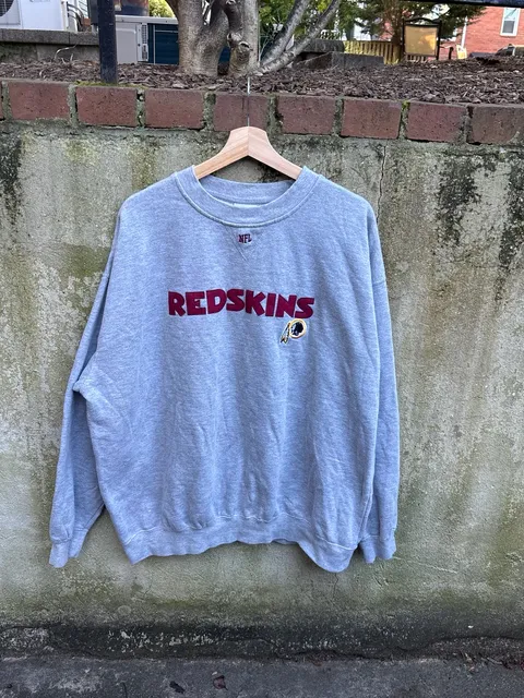 NFL Team Apparel Redskins Sweatshirt Size XL Gray