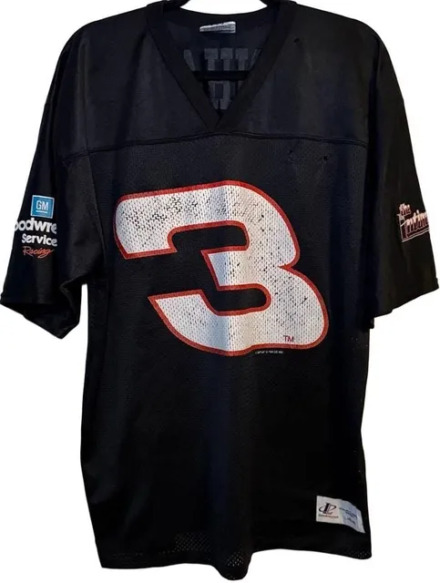 Logo Athletic Dale Earnhardt Sr 3 Jersey Size L Black Nascar Vintage