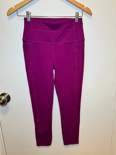 Skechers Magenta High-Rise Midweight Gowalk Performance Leggings