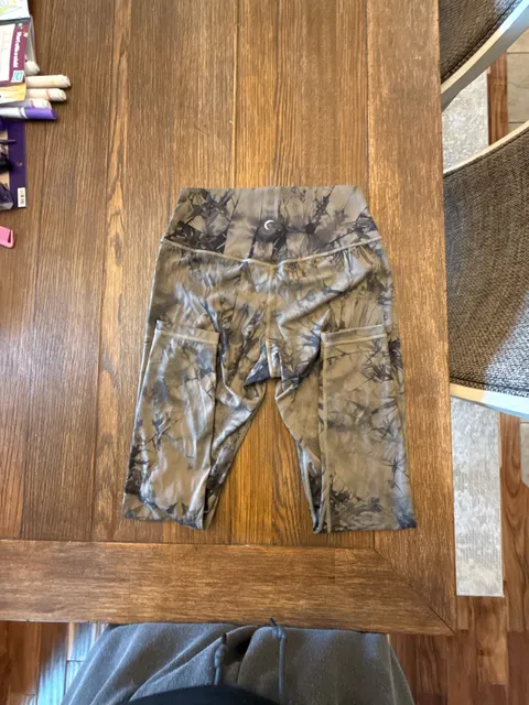 ZYIA Active Leggings Grey Tie Dye Athletic Pants