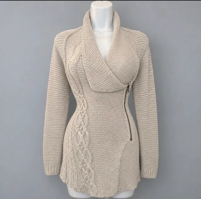Rachel Rachel Roy Cardigan Sweater Size L Asymmetric