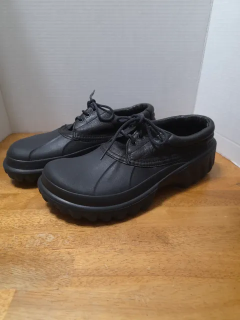 Crocs Axle Low Black Leather Shoes