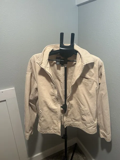Wild Fable Corduroy Zip Jacket Size XL Beige Full Zip Cotton Outerwear