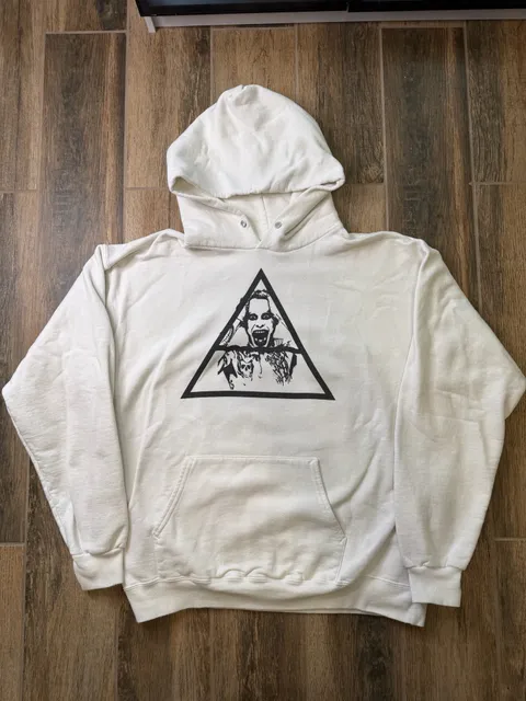 Hanes Graphic Hoodie Size M 38-40 White 30 Seconds To Insanity