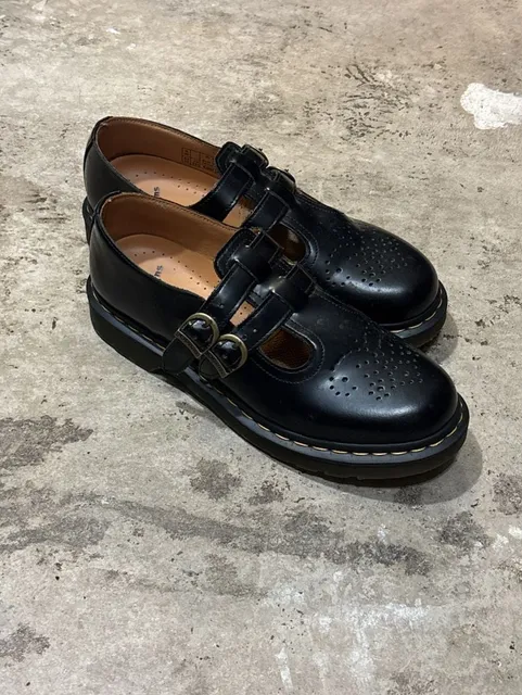 Dr. Martens 8065 Smooth Leather Mary Jane Shoes Black