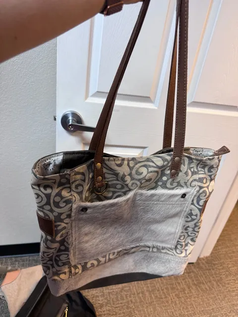 Myra Bag Boulangerie Canvas & Leather Tote Bag