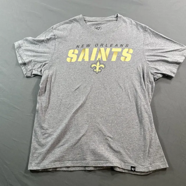 47 Brand New Orleans Saints Men’s Small Gray NFL Graphic T-Shirt
