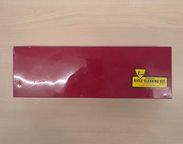 Gunslick Rifle Cleaning Kit No. 477 Vintage Red Metal Box