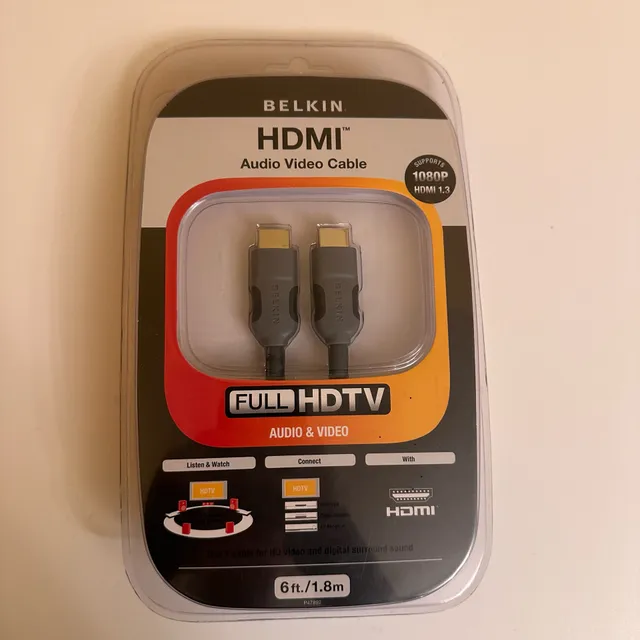 Belkin HDMI Audio Video Cable 6ft Full HDTV 1080p HDMI 1.3 New Sealed