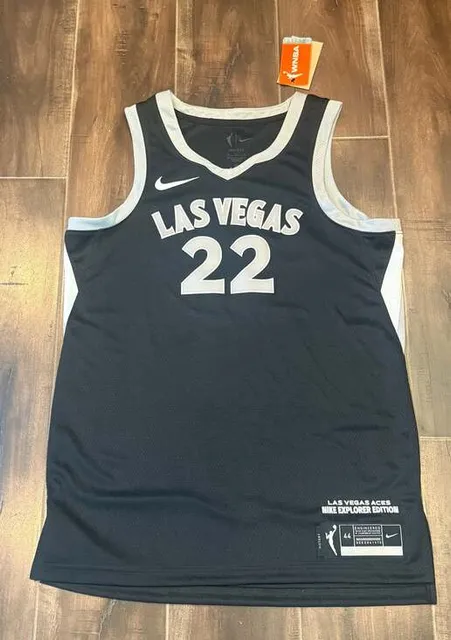Nike A'ja Wilson Las Vegas Aces #22 Explorer Edition Dri-FIT WNBA Jersey