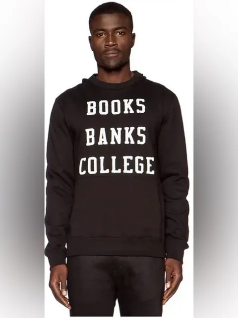 Billionaire Boys Club Black Crewneck Sweatshirt with White Graphic