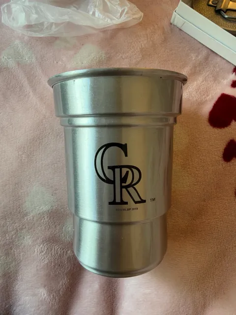 Coors Light Colorado Rockies Steel Pint Cup 2019