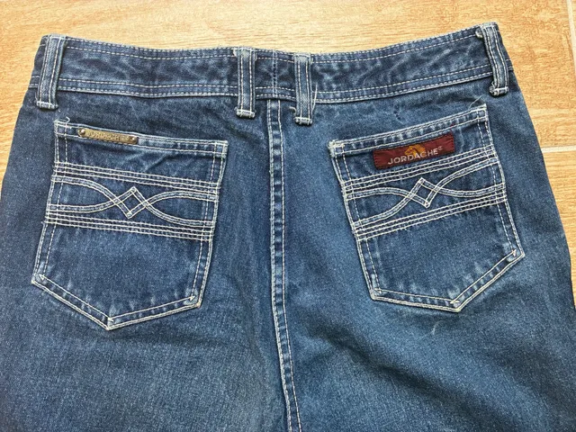 Vintage 80s Jordache Jeans Size 31 L High Rise Straight Leg Horse Logo Denim