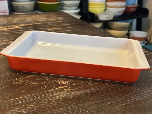 Pyrex Lasagna Pan 933 Burnt Orange Baking Dish