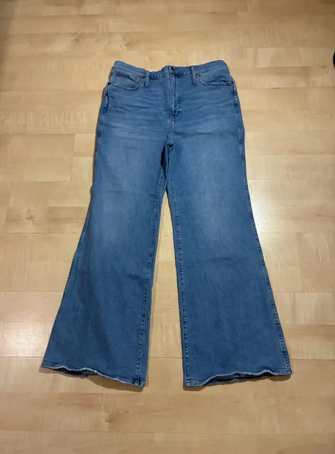 Madewell 11" High-Rise Flare Jeans Womens Size 33 Medium Wash Bell Bottom Denim