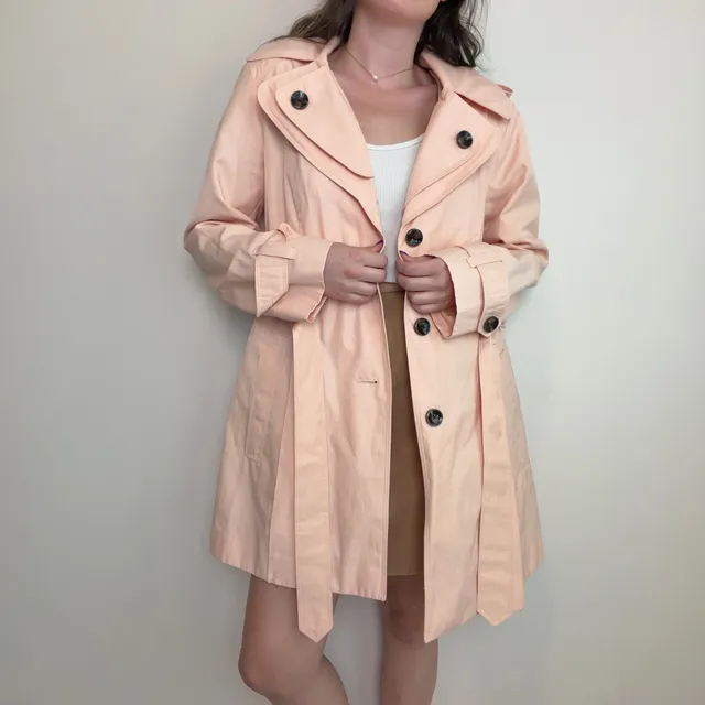 London Fog Pink Trench Coat