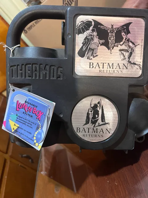 Thermos Batman Returns Reusable Lunch Box System Vintage 1992 New with Tags