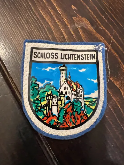 Schloss Lichtenstein Souvenir Embroidered Felt Patch