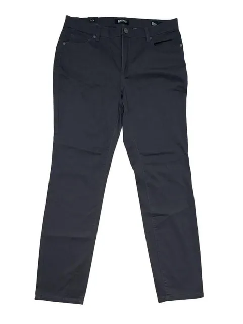Buffalo David Bitton Hope Mid Rise Stretch Skinny Pants 12/32 Charcoal NWT