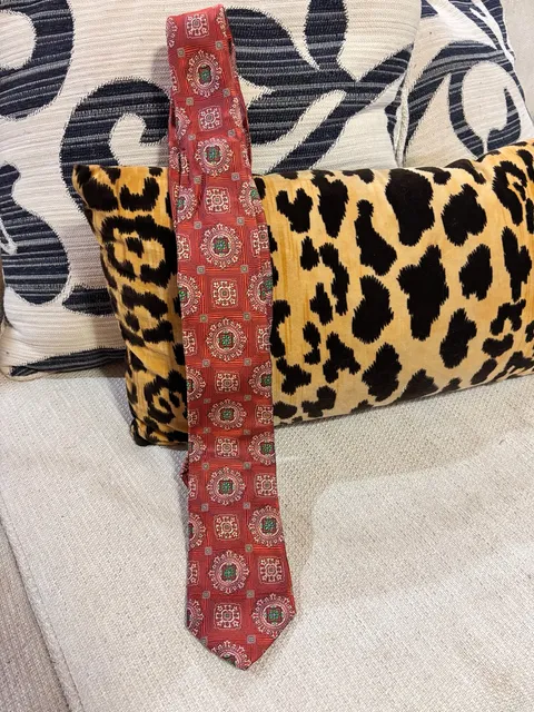 Jos. A. Bank Reserve Collection Silk Tie Red Medallion