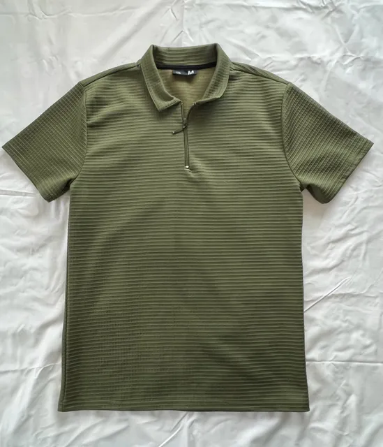 Oakridge Zip Polo Shirt. Size M