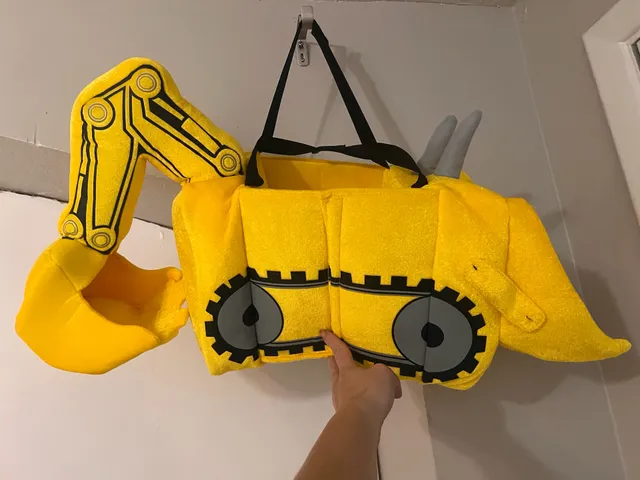 I Want To Be... Excavator Ride-On Costume Yellow