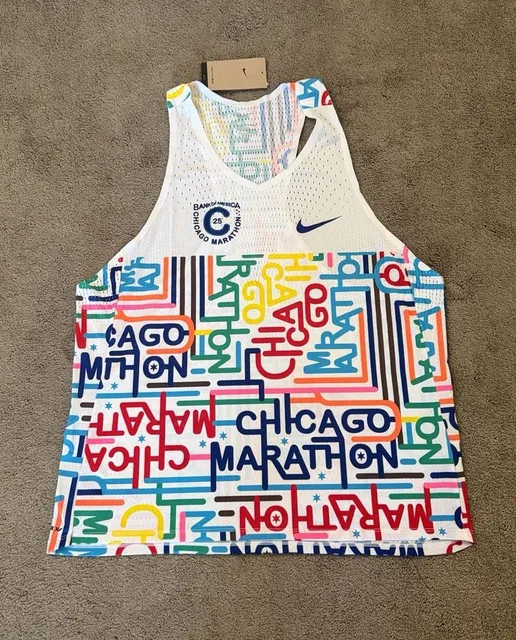 Nike Chicago Marathon 2025 Aeroswift Dri-FIT ADV Singlet HQ4277-100 Men's XL NWT 
