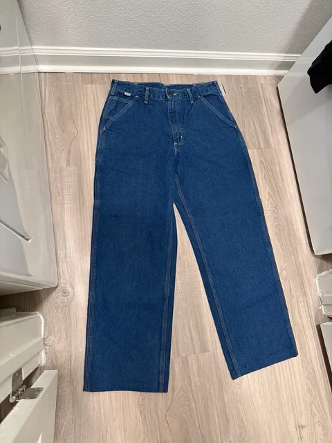 Carhartt FRB13 DNM Dungaree Fit Jeans 32x36 Blue Flame Resistant