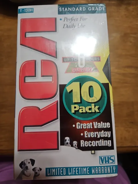 RCA T-120H set Of 6 Blank vhs Tapes