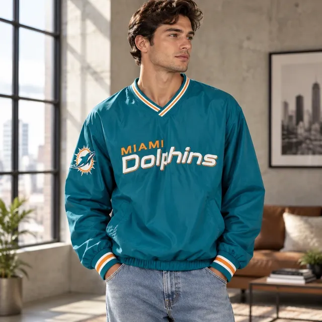 G-III Apparel Group Miami Dolphins Windbreaker Jacket Size XL Pullover