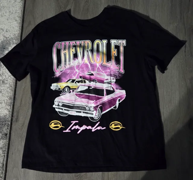 Chemistry Chevrolet Impala Graphic T-Shirt Size L Black