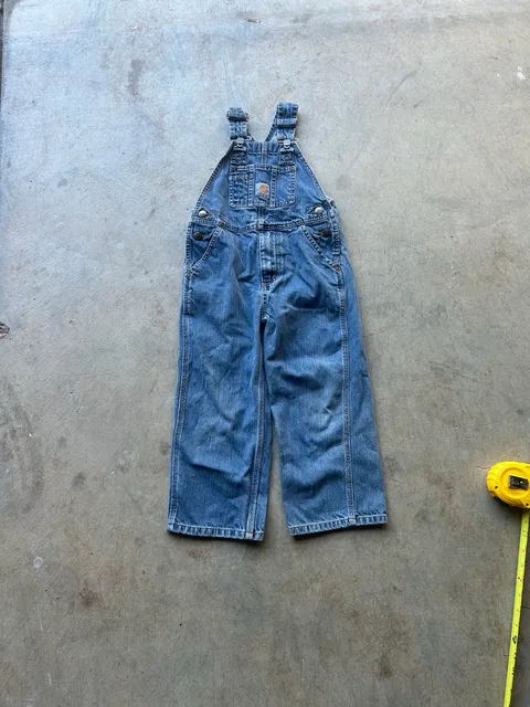 Carhartt Master Cloth Overalls Blue Denim Vintage