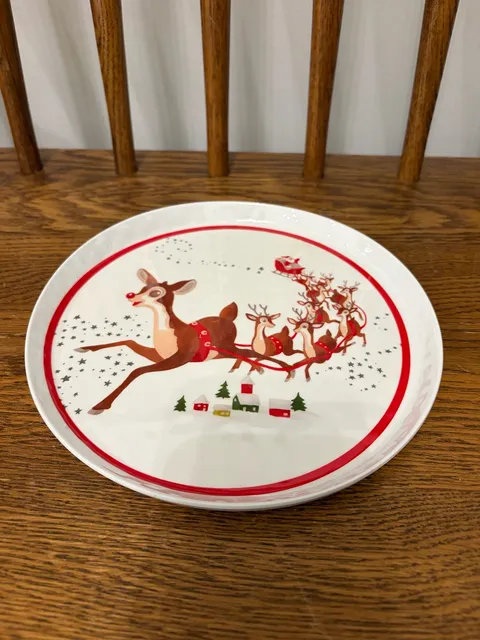 Pottery Barn Kids Rudolph The Red-Nosed Reindeer Plate