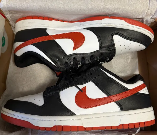 Nike Dunk Low Retro Dragon Red Black White Men’s Size 9.5 DV0833-108