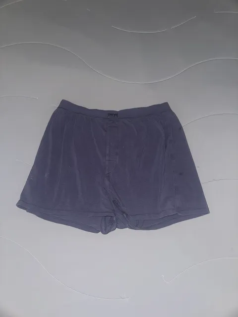 SKIMS Boxer Shorts Size L Slate Modal Cotton Stretch Lounge